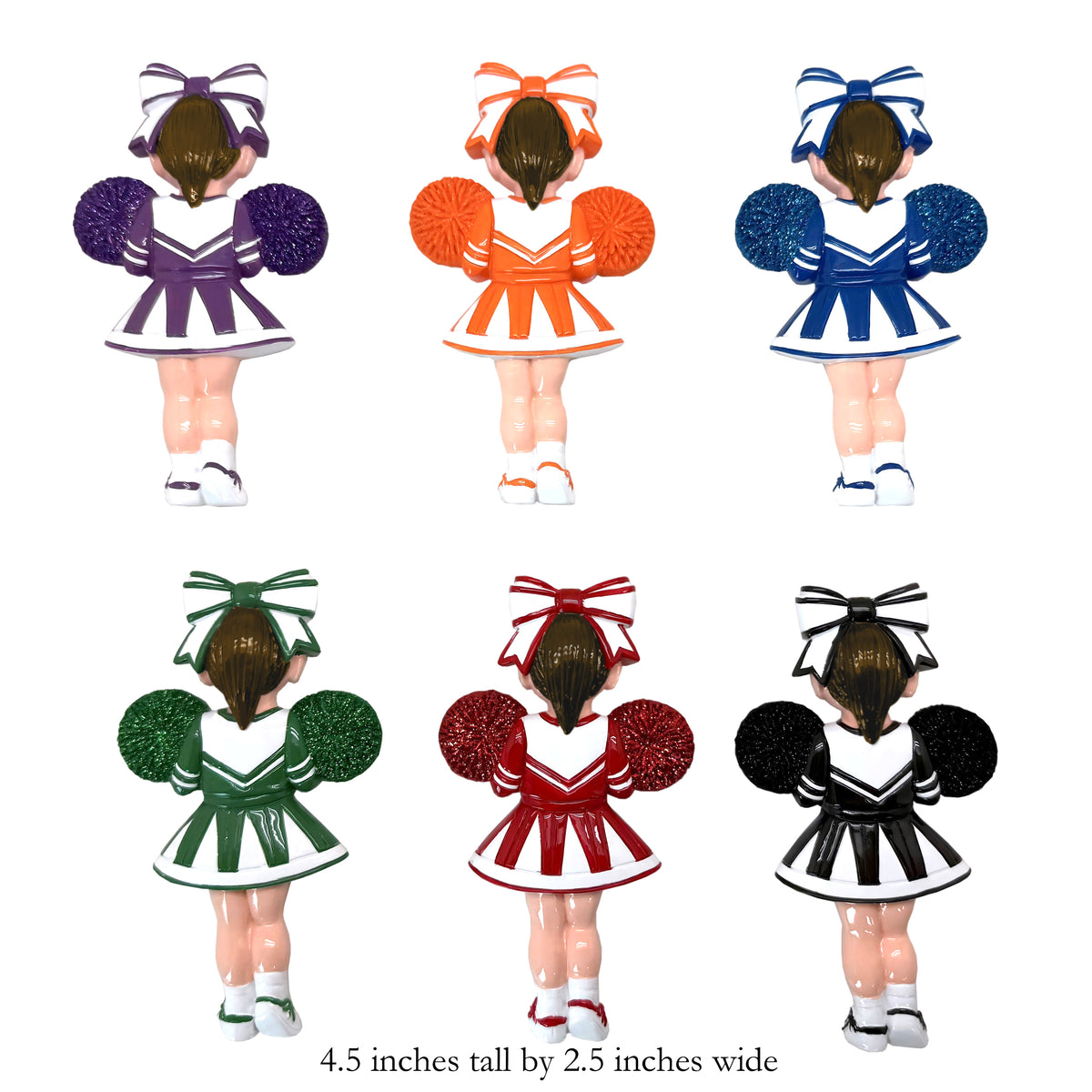 Brown Hair Cheerleader - Black