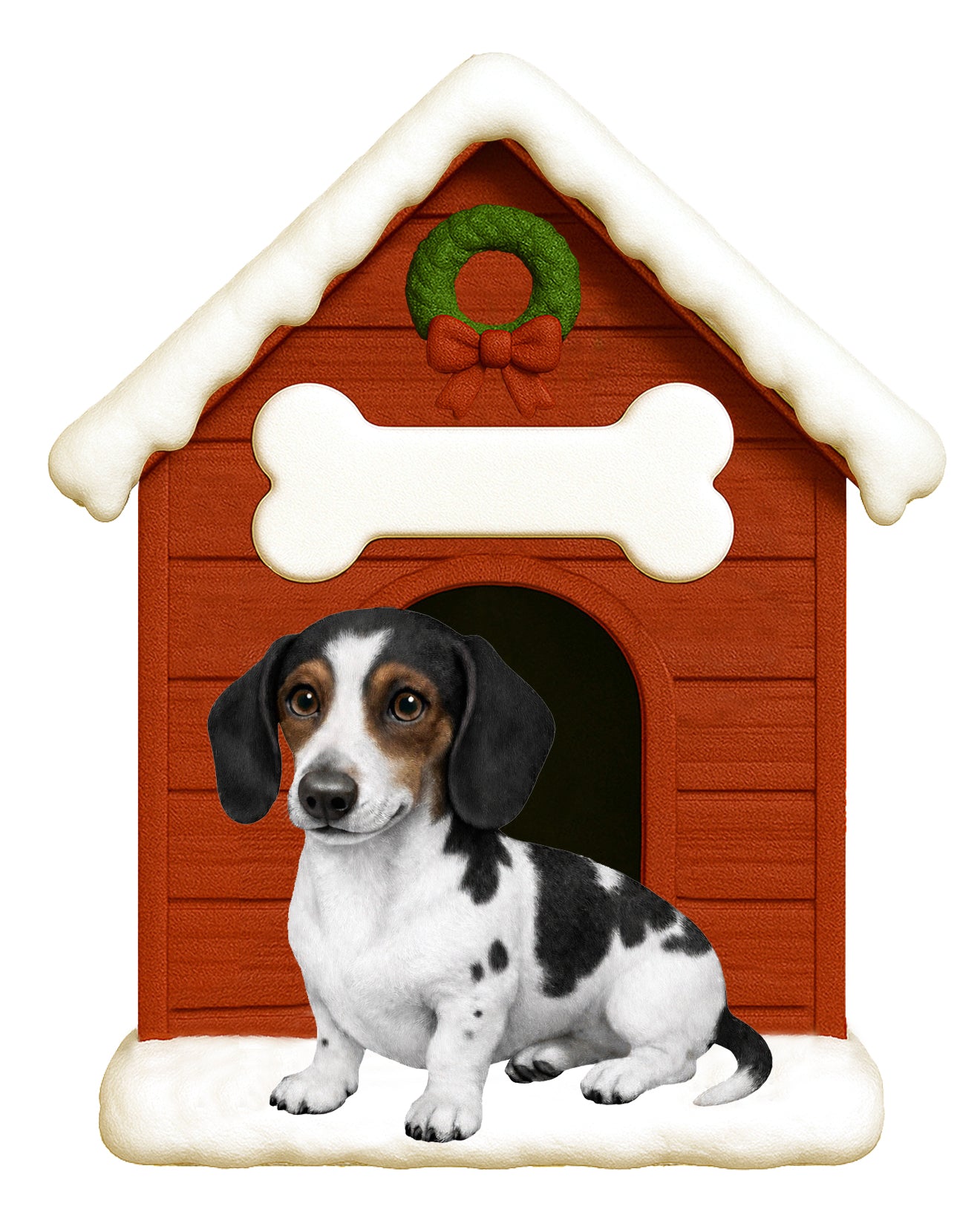 Tricolor Dachshund House
