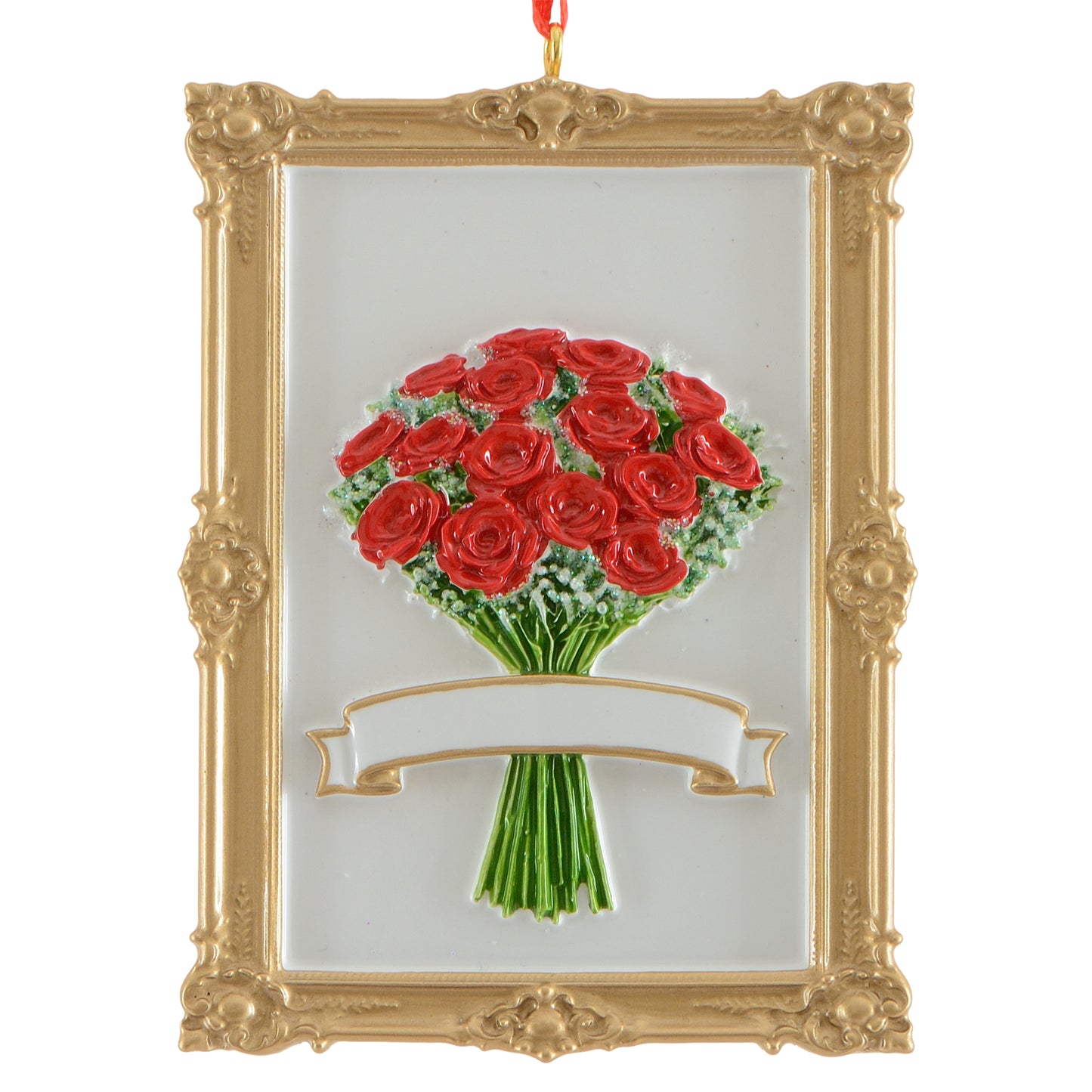 Gold Frame of Red Roses