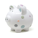 Pastel Multi-Dot Piggy Bank Child to Cherish