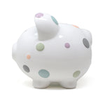 Pastel Multi-Dot Piggy Bank Child to Cherish