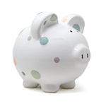 Pastel Multi-Dot Piggy Bank Child to Cherish