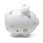 Pastel Multi-Dot Piggy Bank Child to Cherish
