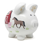 Barnyard Piggy Bank Child to Cherish
