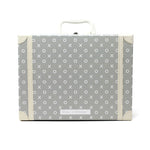Going To Grandmas XO Suitcase Gray With Swaddle Child to Cherish