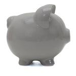 Large Piggy Bank Gray Child to Cherish