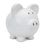 Large Piggy Bank White Child to Cherish