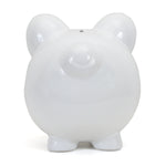 Large Piggy Bank White Child to Cherish