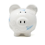 Paper Airplane Piggy Bank Child to Cherish