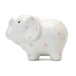 White Elephant Bank with Pink Polka Dots Child to Cherish