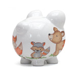 Woodland Piggy Bank Child to Cherish
