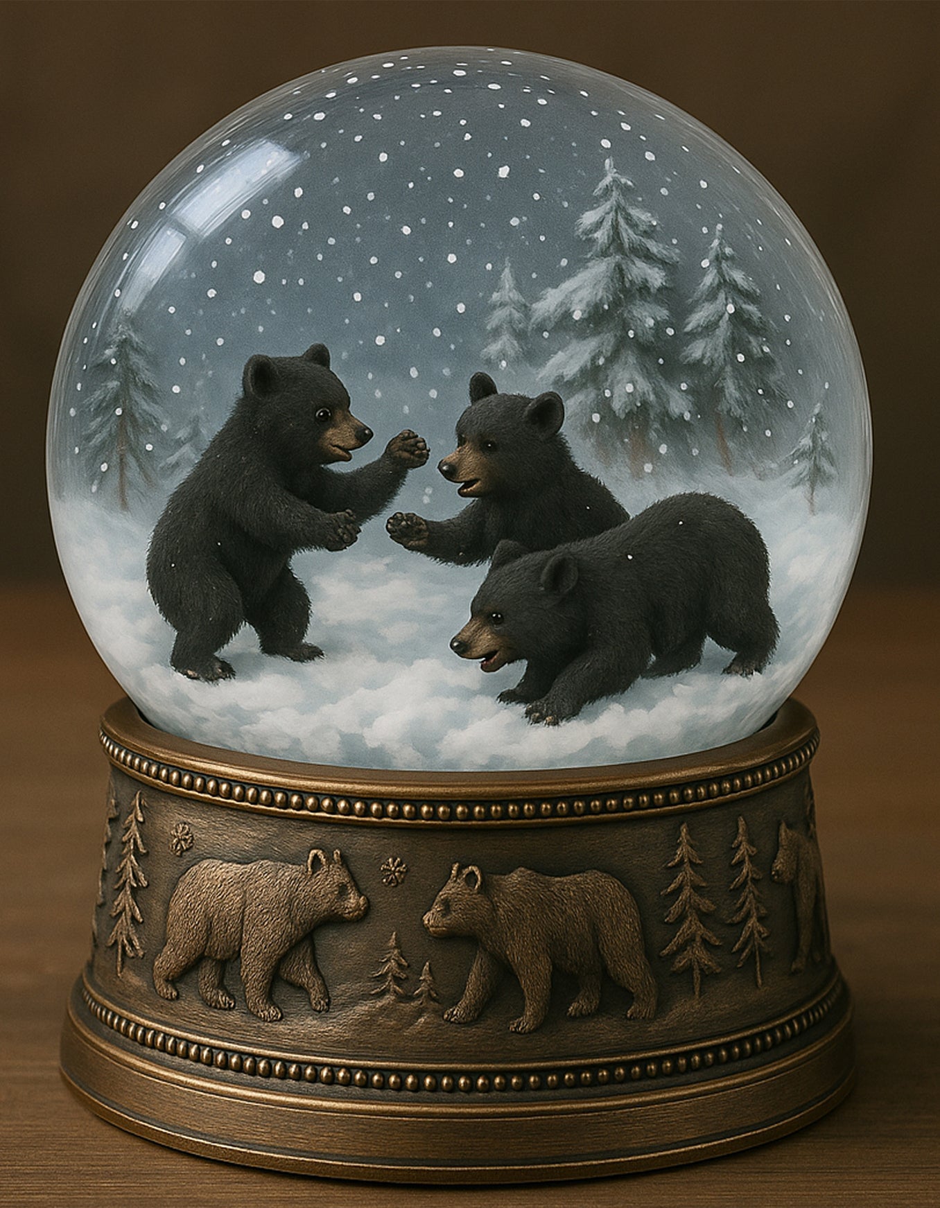 Black Bear Snow Globe
