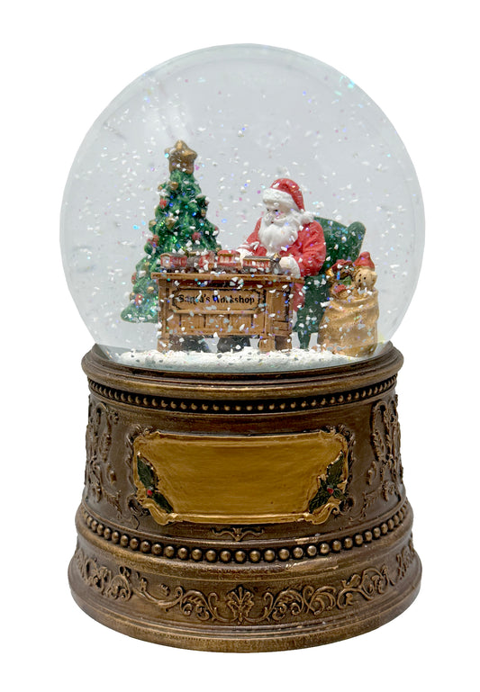 Santa's Workshop Snow Globe