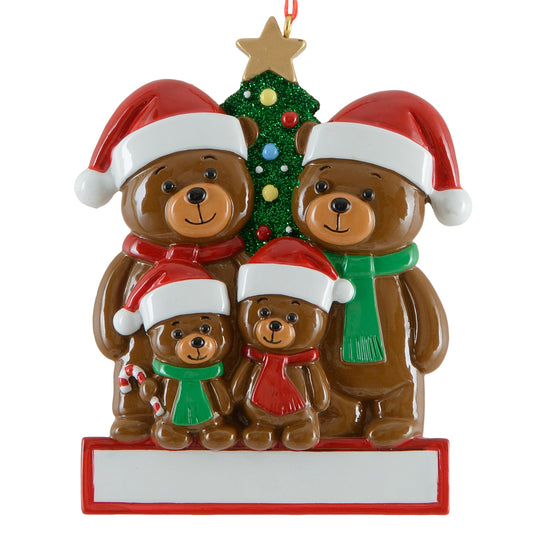 Christmas Bear Family of 4