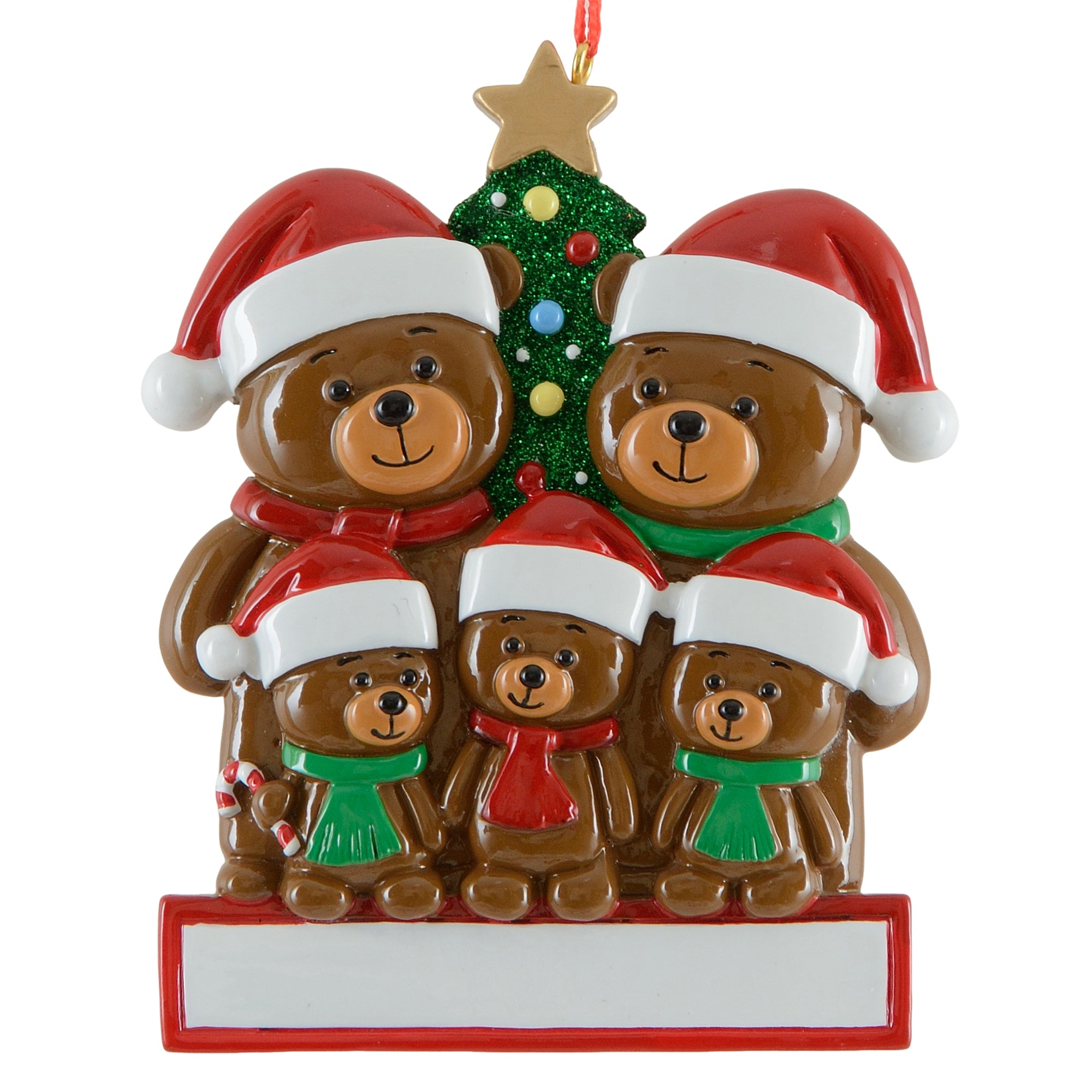 Christmas Bear Family of 5