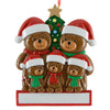Christmas Bear Family of 5