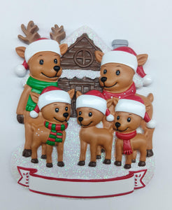 Reindeer Family of 5