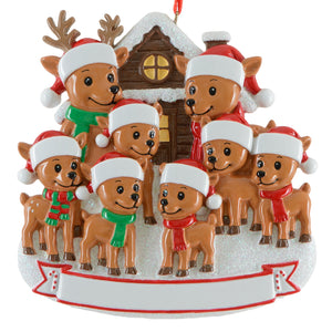 Reindeer Family of 8