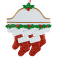 Holly Mantel with 4 Stockings