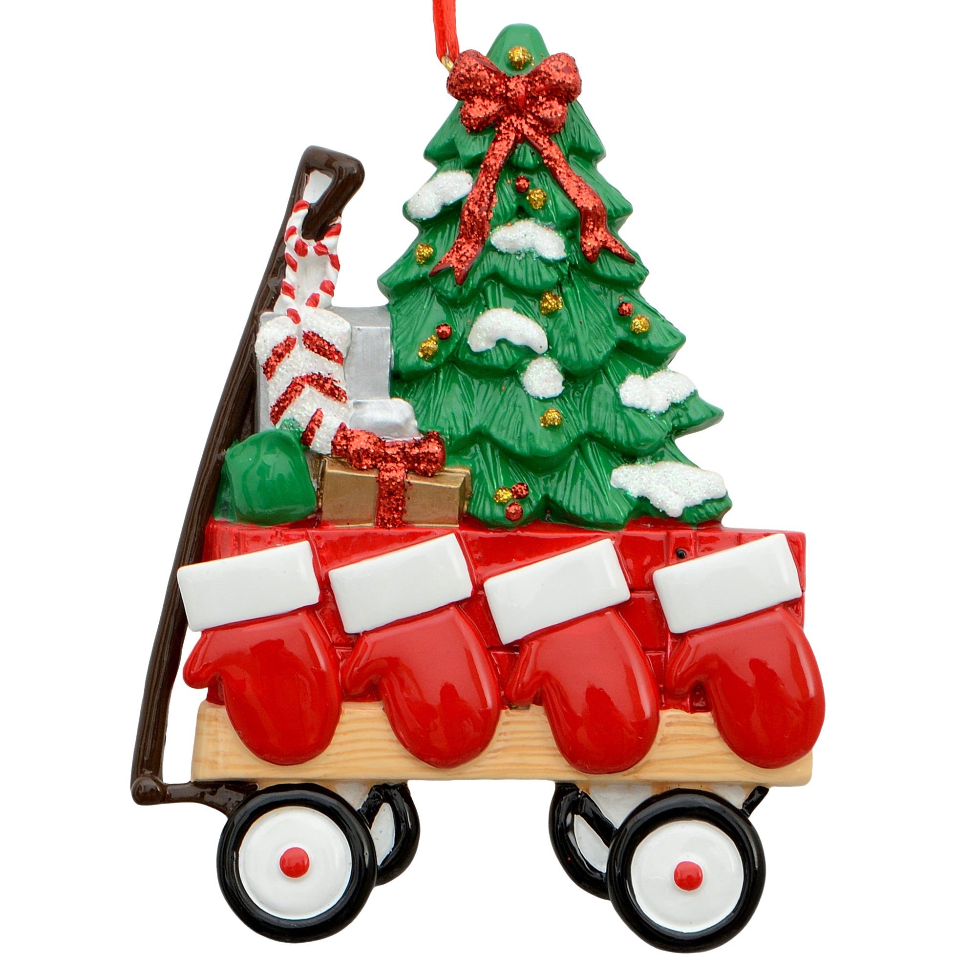 Red Wagon Family of 4