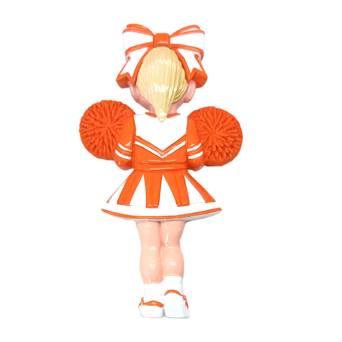 Blonde Hair Cheerleader - Orange
