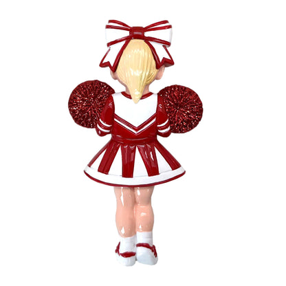 Blonde Hair Cheerleader - Red