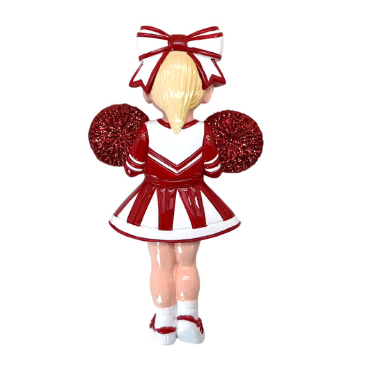 Blonde Hair Cheerleader - Red