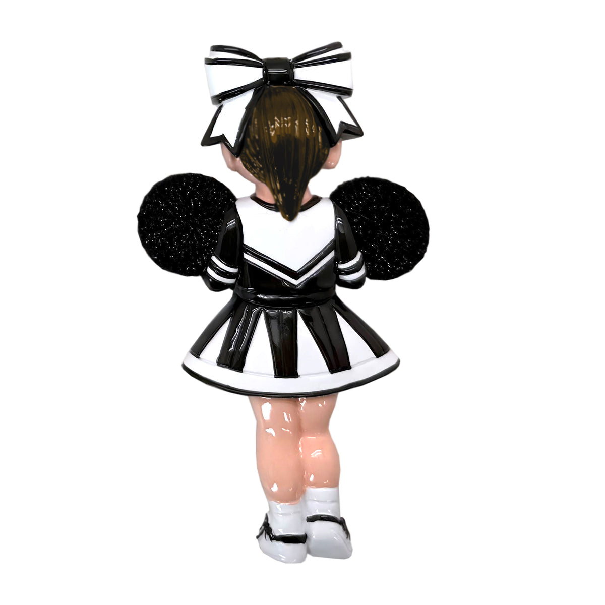 Brown Hair Cheerleader - Black