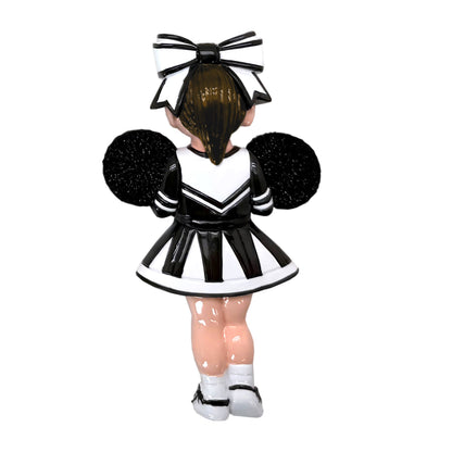 Brown Hair Cheerleader - Black