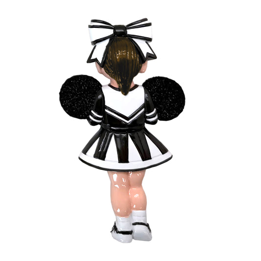Brown Hair Cheerleader - Black