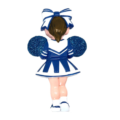 Brown Hair Cheerleader - Royal Blue