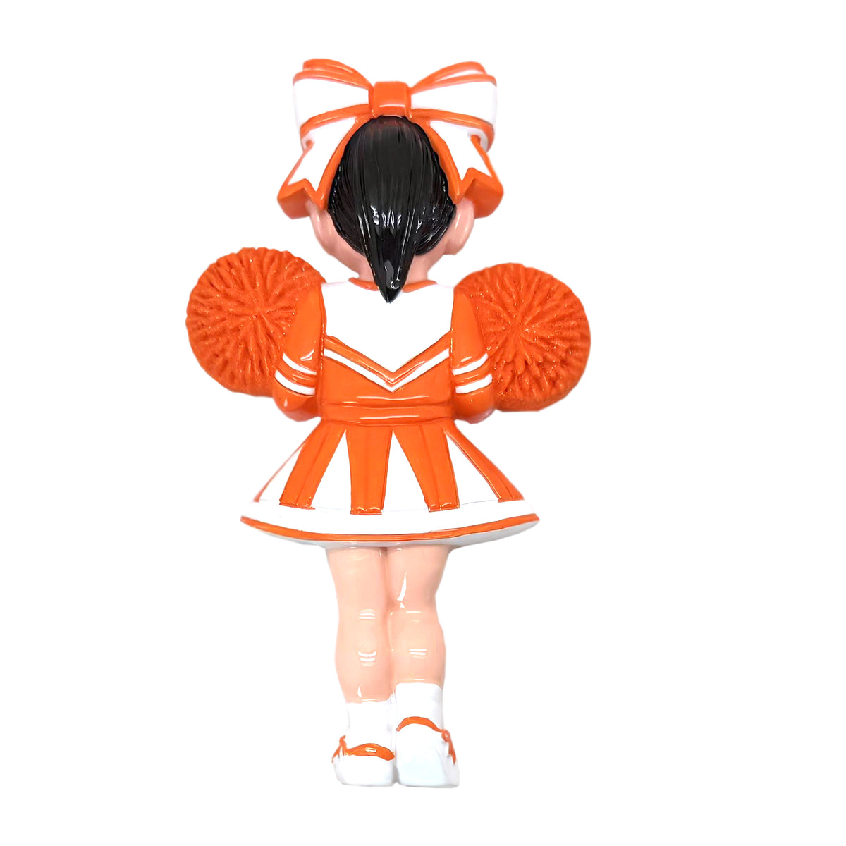 Black Hair Cheerleader - Orange