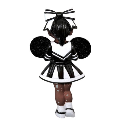 Black Hair Dark Skin Cheerleader - Black
