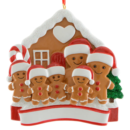 Gingerbread family of 6