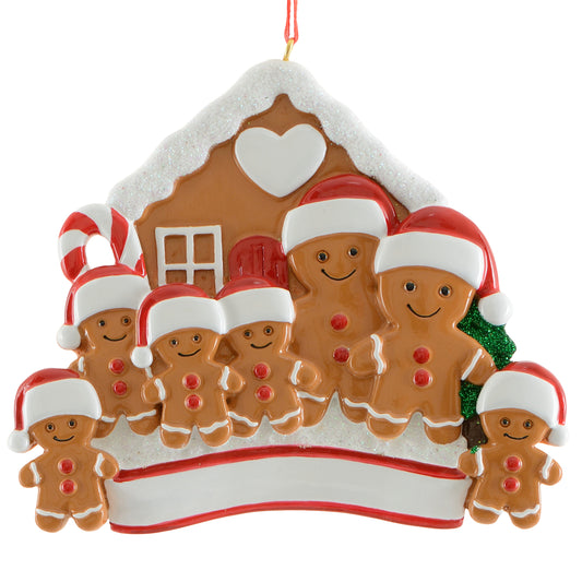 Gingerbread family of 7