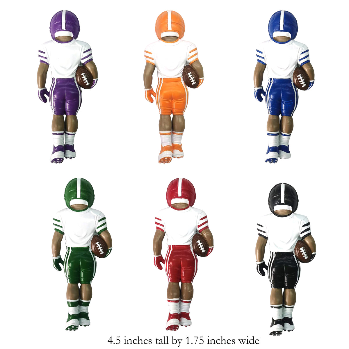 Dark Skin Football Player - Red