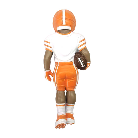 Dark Skin Football Player - Orange