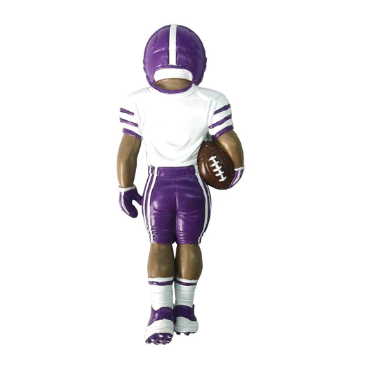 Dark Skin Football Player - Purple