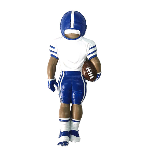 Dark Skin Football Player - Royal Blue
