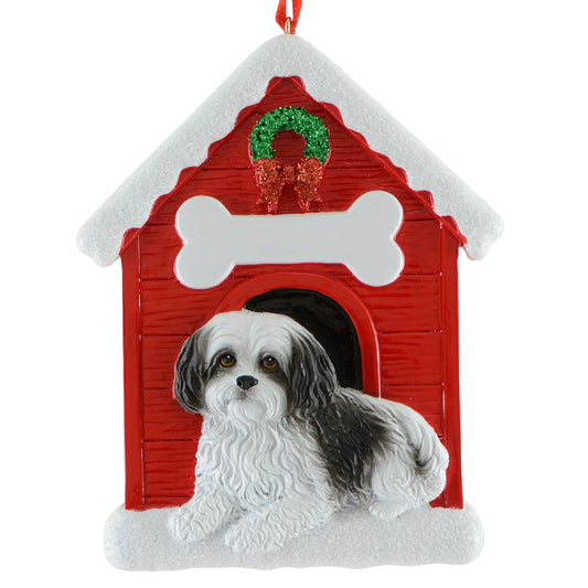 Black and White Havanese Ornament