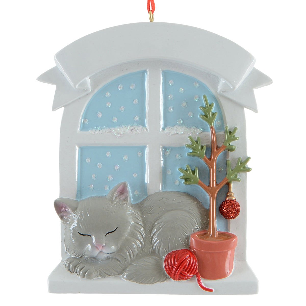 Persian Gray Cat Window