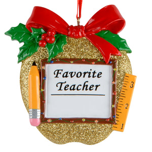 Favorite Teacher Gold Apple