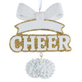 Gold White Cheer w/ Bow