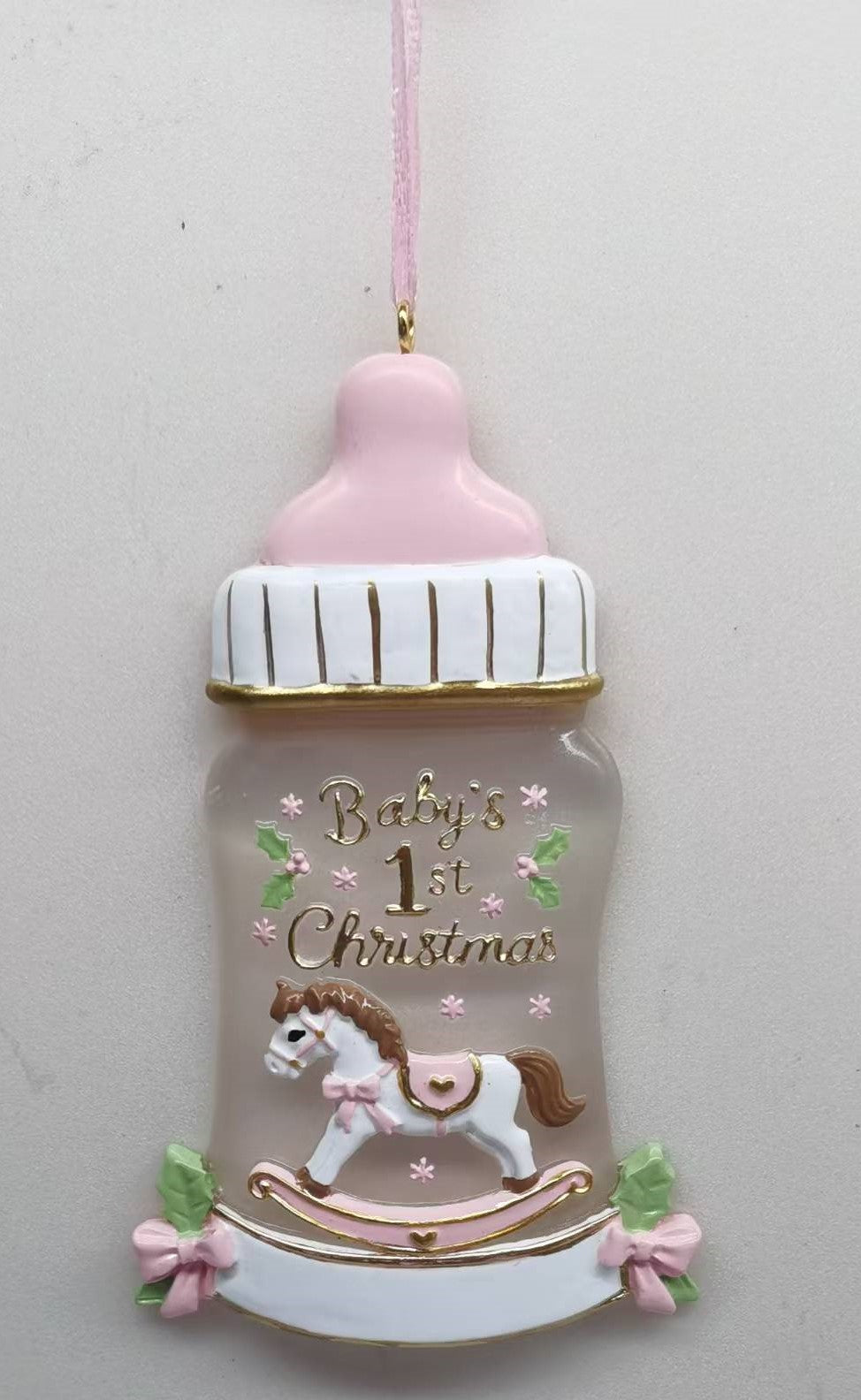 Baby's 1st Rocking Horse Bottle Pink
