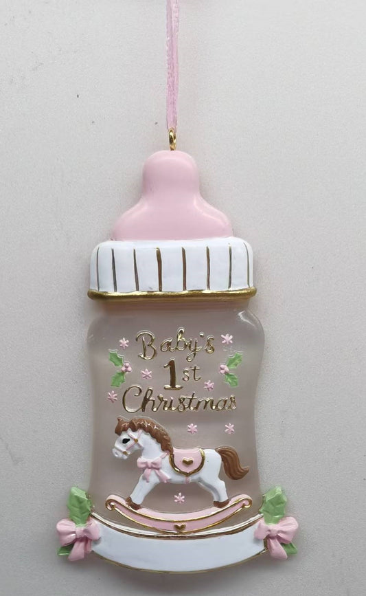 Baby's 1st Rocking Horse Bottle Pink