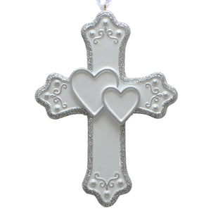 Double Hearts Cross