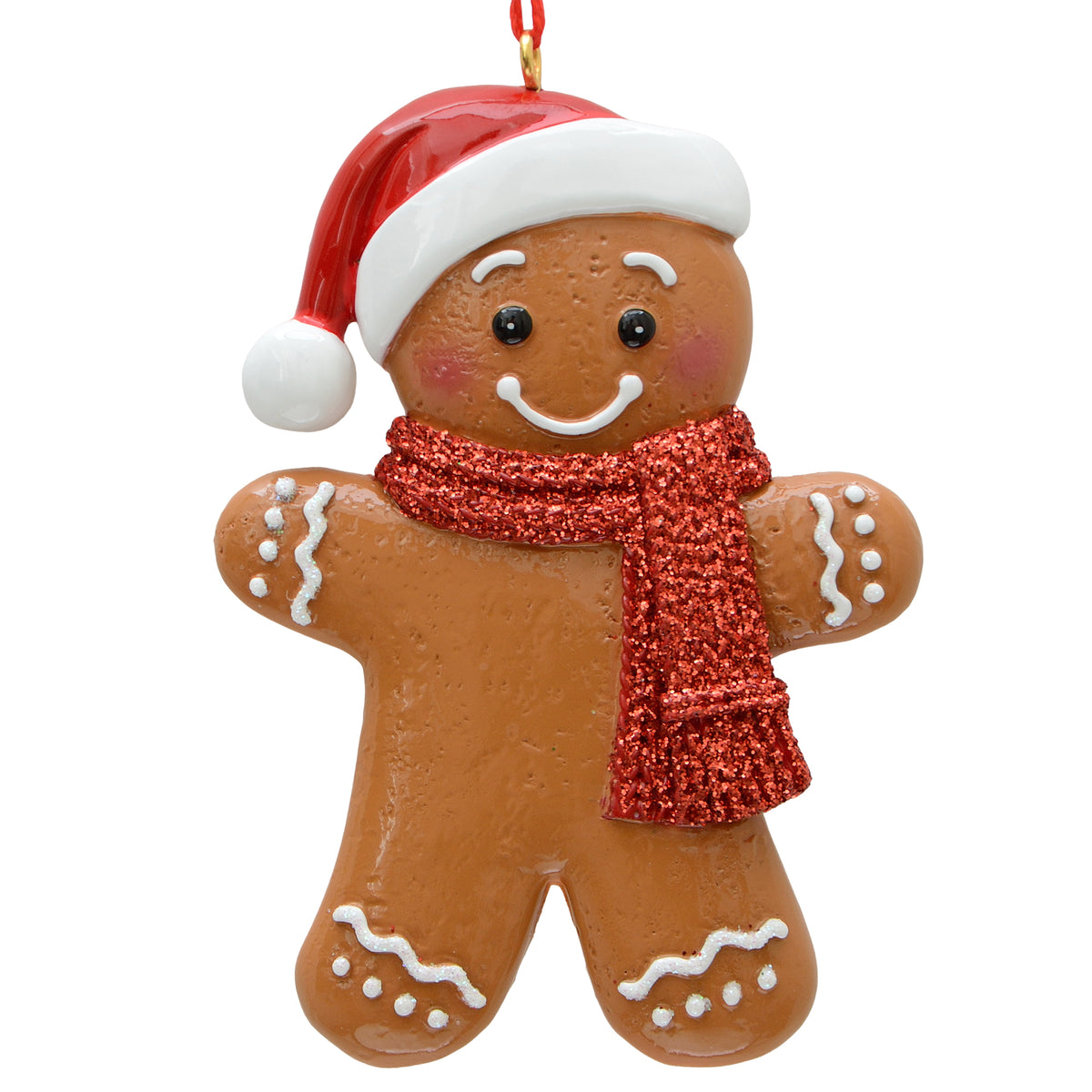 Gingerbread with Scarf Red