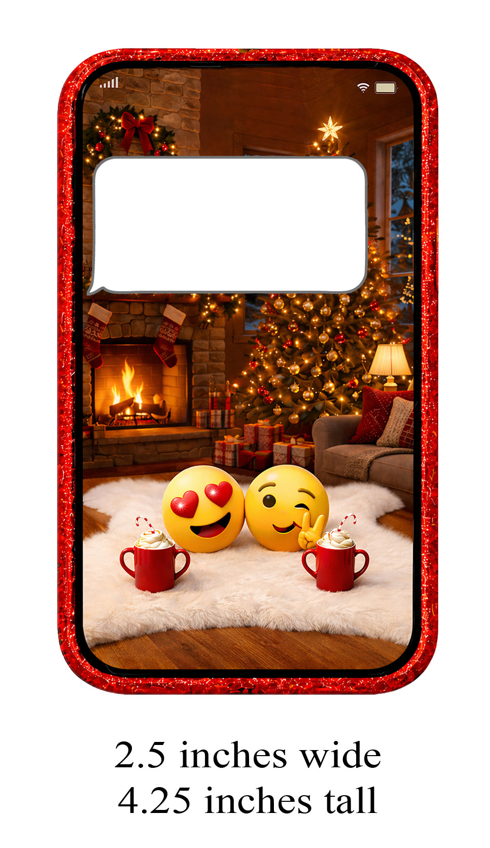 Red Christmas Cell Phone