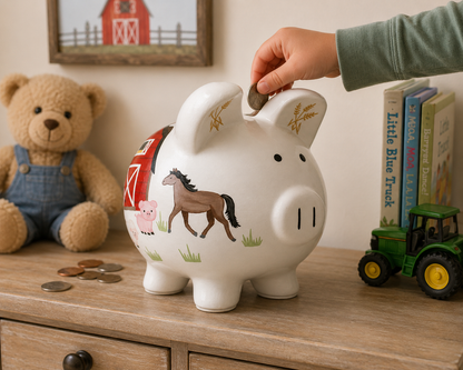 Barnyard Large Piggy Bank