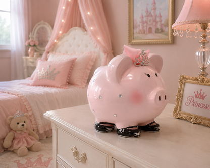 Princess Pink Large Piggy Bank